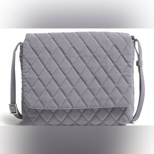 Vera Bradley Small Flap Hipster Quilted Crossbody Bag Quiet Shade Print